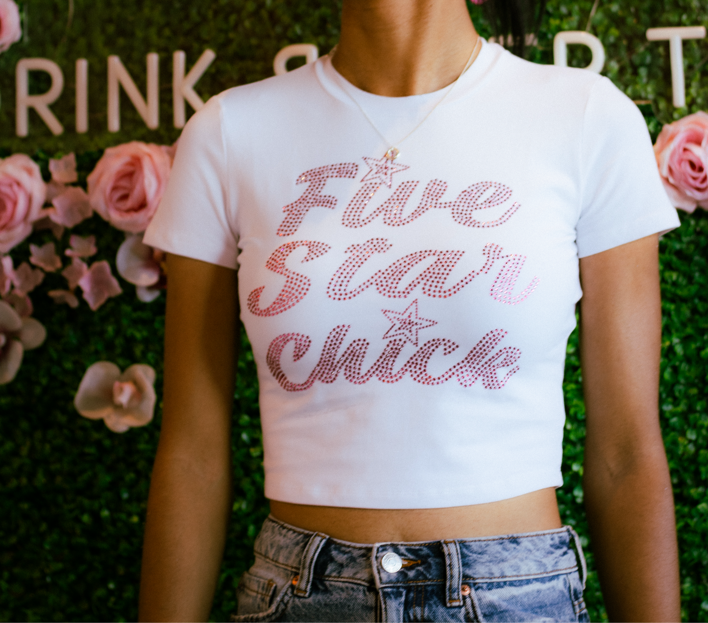 5 Star Chick ( Diamond Baby Tee ) Pink